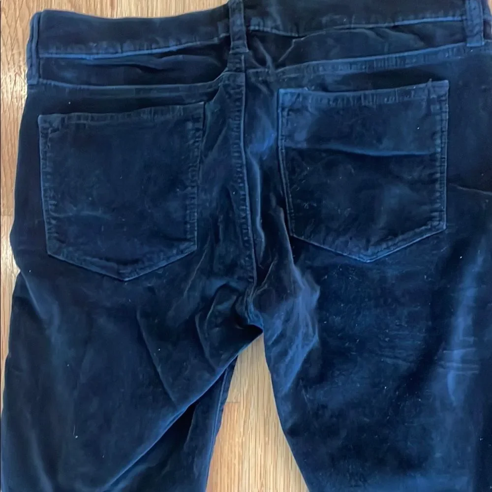 J Crew Black Velvet Pants -